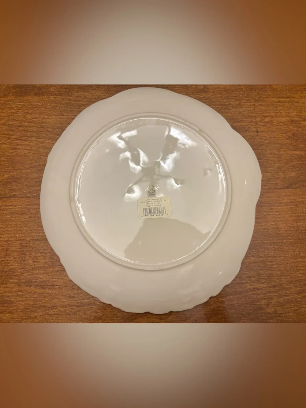 Lenox Occasions Halloween Jack ‘O Lantern 11” Low Candy Serving Dish - Unused